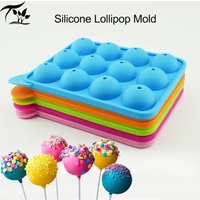 3D Candy Silicone Mold Chocolate Cake Mold Round Ball Silicone Lollipop Mold