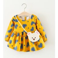 Autumn Cotton Princess Skirt Long Sleeved Dress