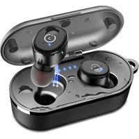 TWS Bluetooth 5.0 Earbuds Headphones IPX8 Waterproof in-Ear Wireless Charging Case with Mic Headset Premium Sound for Sport