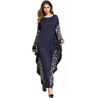 2018 Fashion Bat Sleeve Maxi Ladies Abaya Wholesale Women Muslim Dress