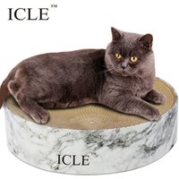 icle-BB Flute High Quality PaperCattery Bed Houses Box-IC-0028-Cloud Stone Cardboard wholesale Cat Scratcher with box