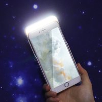 2 in 1 ABS Cell Phone Case LED Selfie Light Phone Case For Iphone 6/7/8/6P/7P/8P/X