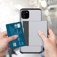 For iphone 11 max / 11R card holder case eco friendly insert credit card slot phone case