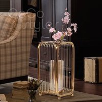 Cocostyles super elegant tasteful alloy flower arrangement vase for home decoration pieces classical wedding table centerpieces