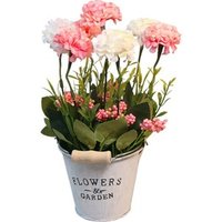 Artificial indoor 27cm height potted yucca plant basket fejka potted flower kalanchoe for teacher gift wedding centerpieces