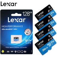 70% off Original Lexar 95mb/s 633x sd memory card 512GB 256GB 128GB 64GB 32GB TF SD Card smart card for Sport Camcorder