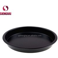 Non-stick carbon steel bakeware round shaped pizza baking pan