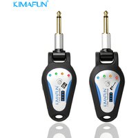 KIMAFUN Rechargeable 2.4GHz Wireless Guitar System KM-G207 Digital Transmitter Receiver for Electric guitar bass drum