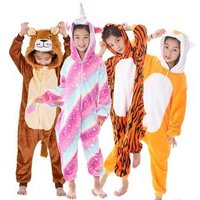 wholesale christmas pajamas kids winter unicornio pijama kigurumi sleepwear cartoon children fashion homewear family onesie
