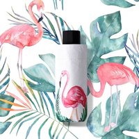 Flamingo Design Anti UV 5 Fold Compact Umbrella