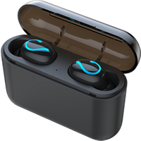 BT5.0 IPX8 Waterproof TWS Bluetooth Earphone, Wireless Headphone with 600mAh Charging Case, Stereo Bluetooth Headset with Mic