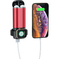 Manufacturer Portable N31 Magnetic Fast Wireless Power Bank 3 in 1 Qi Wireless Charger For iWatch / USB Charging /Mobile Phone