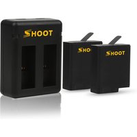 2019 Best Selling SHOOT for GoPro Battery and Charger Black 1220mAh for Gopro Hero 7 6 5