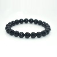 Trade Insurance High Grade 6/8/10MM Natural Black Tourmaline Bracelet