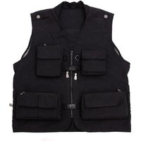 Sleeveless Cargo Mesh Vest Pockets
