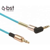 super strong connector Fabric Braided 3.5mm AUX Stereo Auxiliary Car Audio Cable Male to Male cable cord