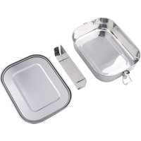 NI001C2 304 Stainless Steel Custom Print Bento Box Compartment With Divider Silicone Leak Proof Heated School Lunch Box For Men