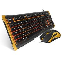 Professional USB LED Gaming Keyboard and Mouse Combo,Rainbow Keyboard Bundle