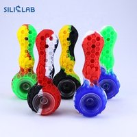 Honeycomb Silicone Tobacco Pipe Glass Bowl