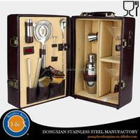 5 Piece Metal Cocktail Shaker Bar Tool Set