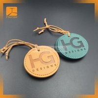 Embossed Full Leather Hang Tag
