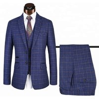 Slim Fit 3 Piece Checked Tweed Suit