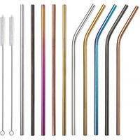 Durable Reusable Metal Straw SS304 Stainless Straw Fits 30oz & 20oz tumbler