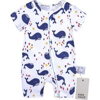 Vintage Printed Zipper Romper