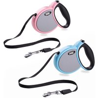 Retractable Leather Dog and Cat Leash, 3m Length