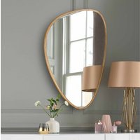 SWT modern stylish Home Decor Gold Round design decorative metal frame wall mirror for living room hotel decor