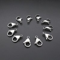 PJ002 Stainless Steel Jewelry Accessories Women, 9-15MM Gold Plated Lobster Clasp