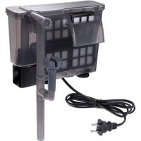 Seabillion Aquarium High Efficient Waterfall Filter for 20-50 Gal Fish Tank FCC Certified Filter with Two Groups Filter Box