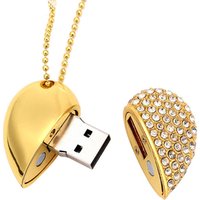 Color diamond usb flash drive 16GB heart pen drive 32GB USB stick 8GB