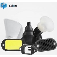 Selens Magnetic Flash Modifier Light Control Kit Honeycomb Grid Sphere Bounce Snoot Gel For Canon Nikon YongNuo Pentax