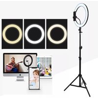 Universal Circle portable flash camera usb led rechargeable fill selfie ring light For Mobile Cell Phone logo