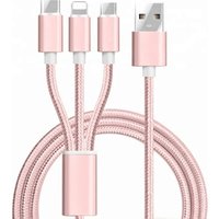 Wholesale Free Samples 3 in 1 Multi Charger USB Sync Data Cable for Mobile Phone