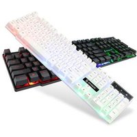Mechanical Feeling Rainbow Illuminated Gaming Keyboard for Laptop