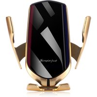 2019 amazon top seller Smart Wireless Car Charger R1 S5 Holder Hot sale in Mobile Phone Holders Stands fast charging 9V 1.67A