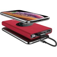 HOCO J37 Portable 10000mAh Slim Dual USB Fast Wireless Charger LED Mobile Phone Mini Power Bank