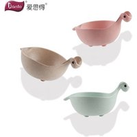 Wheat Fiber Children Tableware with Handle Soup Rice Cartoon Dinnerware Children Small Dragon Bowl