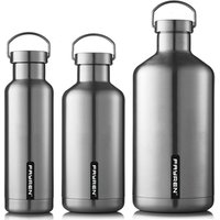 Fayren thermal vacuum insulated drinking metal large capacity 1L stainless steel water bottle for family