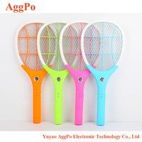 Rechargeable electric fly mosquito swatter with LED lights, three layers of super large network Mosquito Killer Bat
