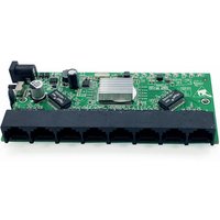 Full gigabit 10/100/1000M VLAN 8 Lan ports Network switch Reverse PoE 24-48V