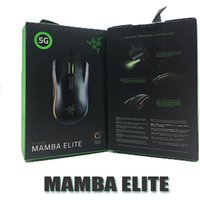 Original Razer Mamba Elite Wired Gaming Mouse 5G Advanced Optical Sensor 16000 DPI RGB Backlight Gamer PC For Laptop Computer