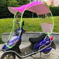 China cheap windproof sunshade motorbike umbrella electric scooter rain proof cover awning motorcycle umbrella parasol