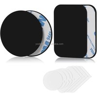 Free Shipping 4 pack Universal Wall Desk Metal Strong Sticky 3m Adhesive Iron Plate Metal Plate Magnetic Phone Holder sheet