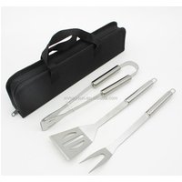 Scraper Brush Meat Knife Skewers Grilling Utensils Spatula 5pcs bbq tool set