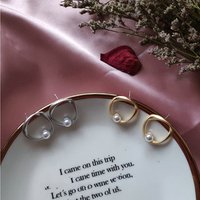 2019 fashion jewelry Retro round twisted geometry matted gold silver plated copper stud earrings