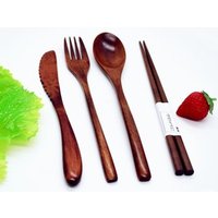 Wooden Cutlery Set Camping