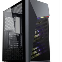 Y01 2019 New Arrival 210mm width transparent gaming case with RGB Strip Lights/custom Metal Mesh pc case atx tower